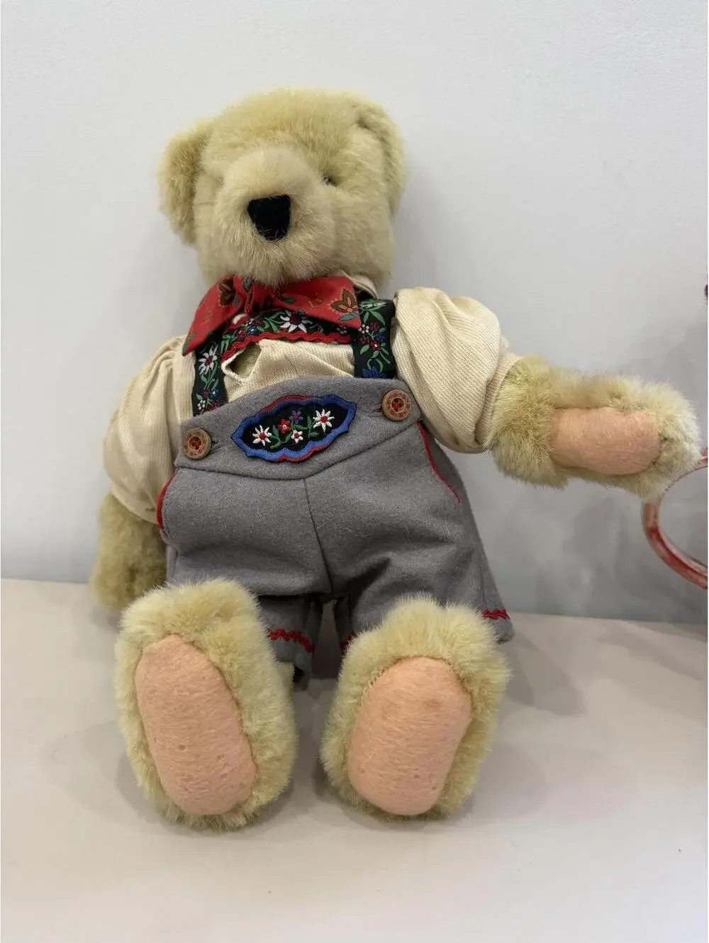 Vintage Fuzzy Vanderbear Eine Kleine Mountain Climber Stuffed Animal Plush Toy
